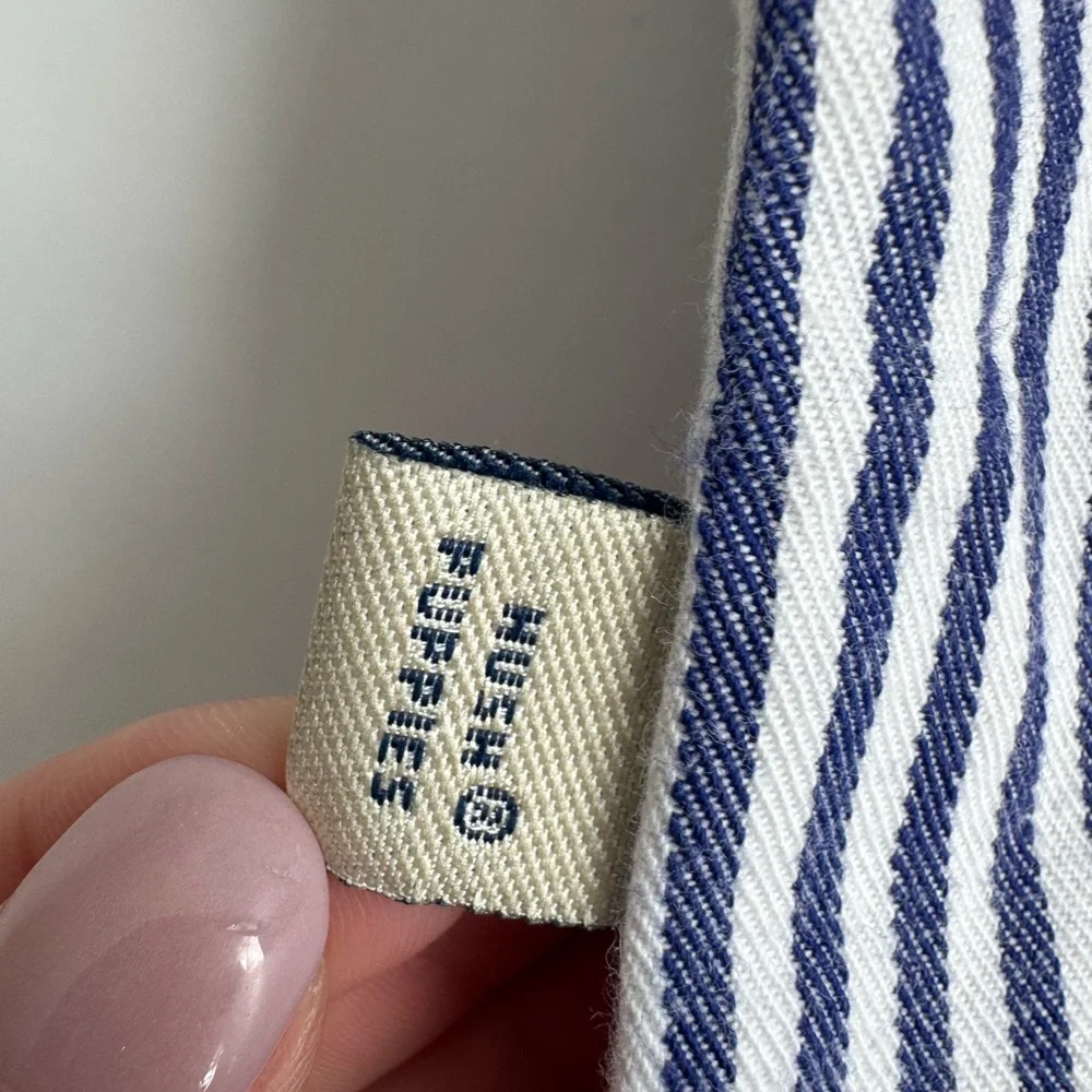 Hush Puppies Pup Blue White Stripe Overall Vintage 6‎ 9 months sail away